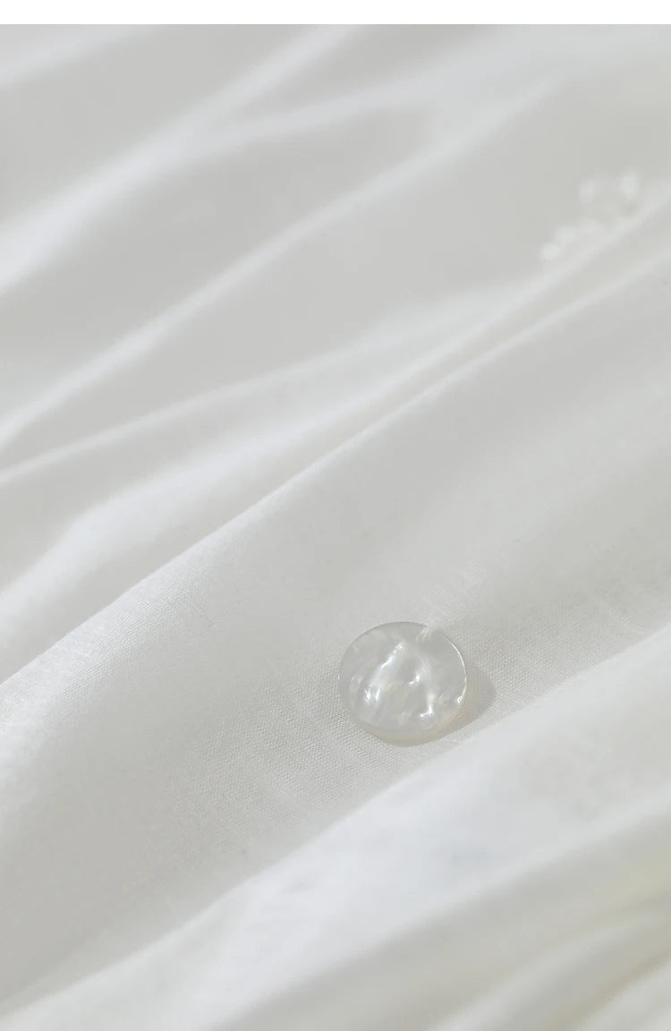 Long-Sleeved V-Neck Loose-Fitting Pullover T-Shirt